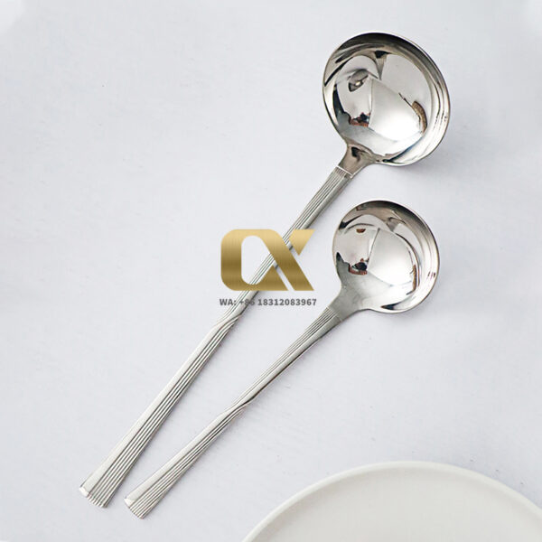 stainless steel cutlery and utensil sets in high mirror polished