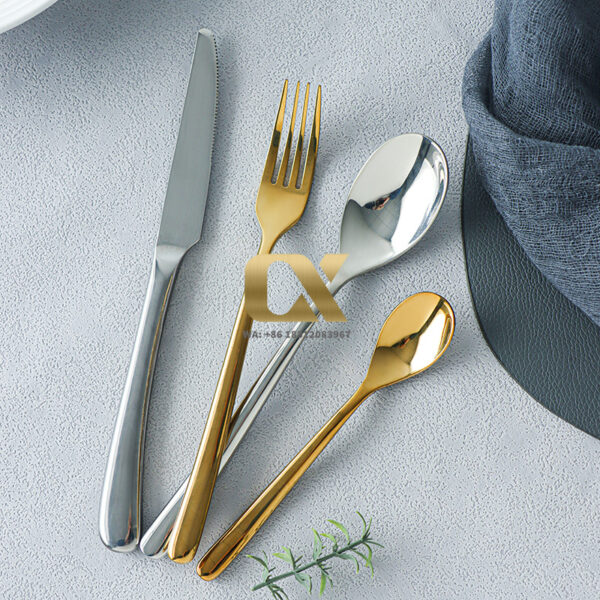 high mirror polished strong stainless steel cutlery set