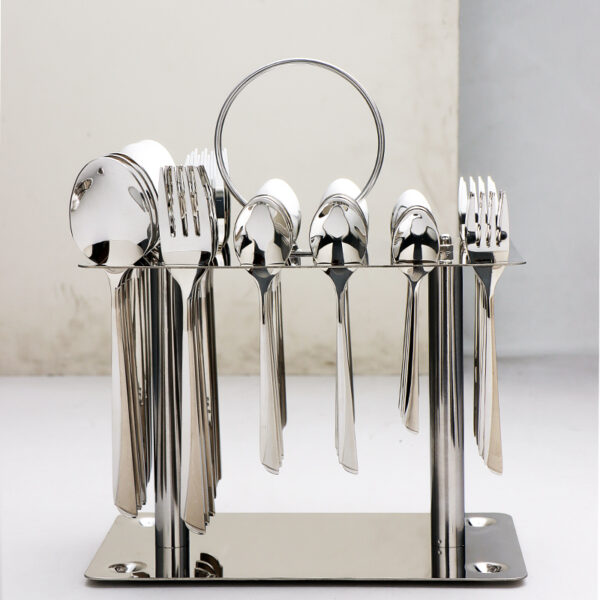 high end mirror finishing stainless steel cutlery rack