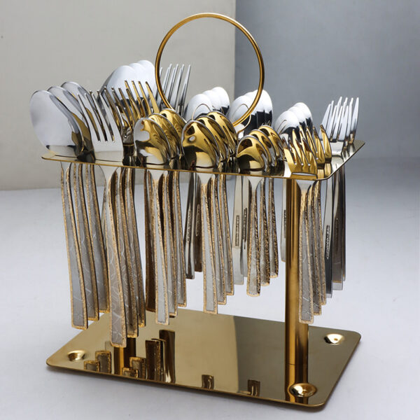 high end mirror finishing stainless steel cutlery rack